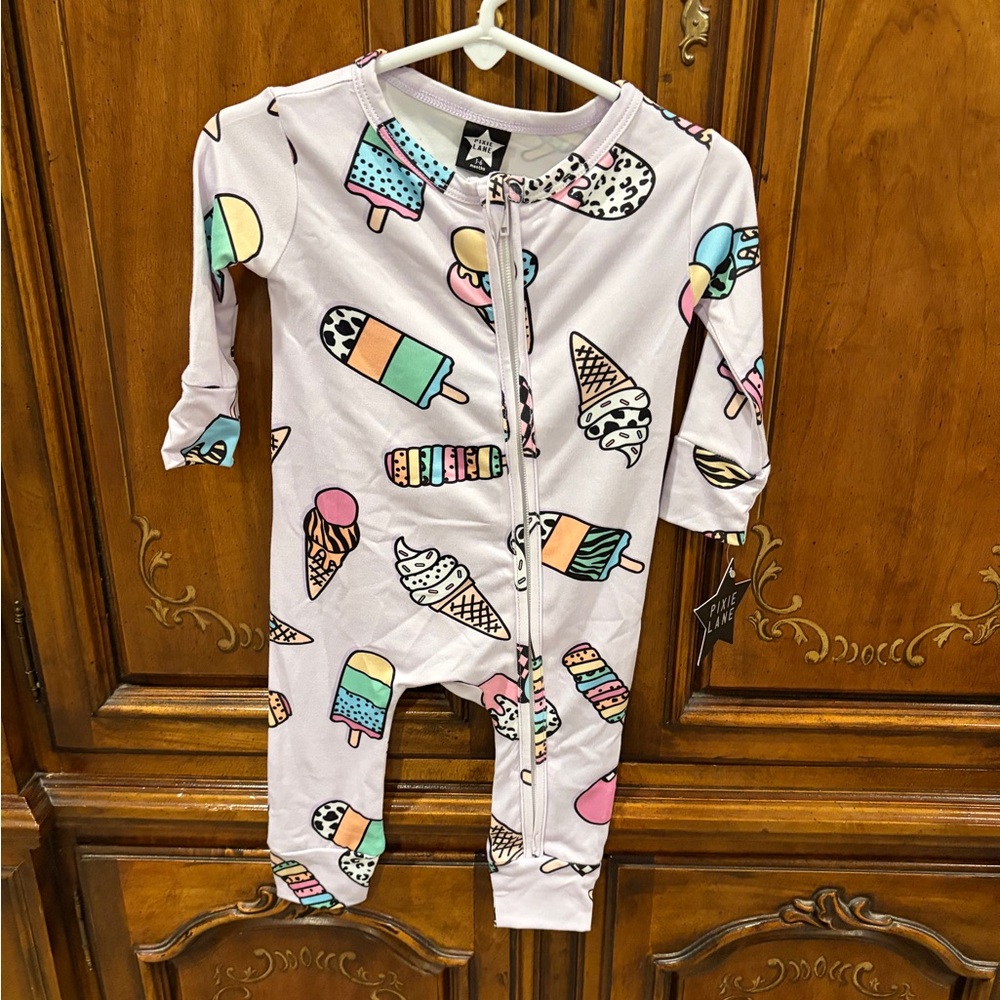 Pixie Lane Ice Cream Print Kids One Piece NWT